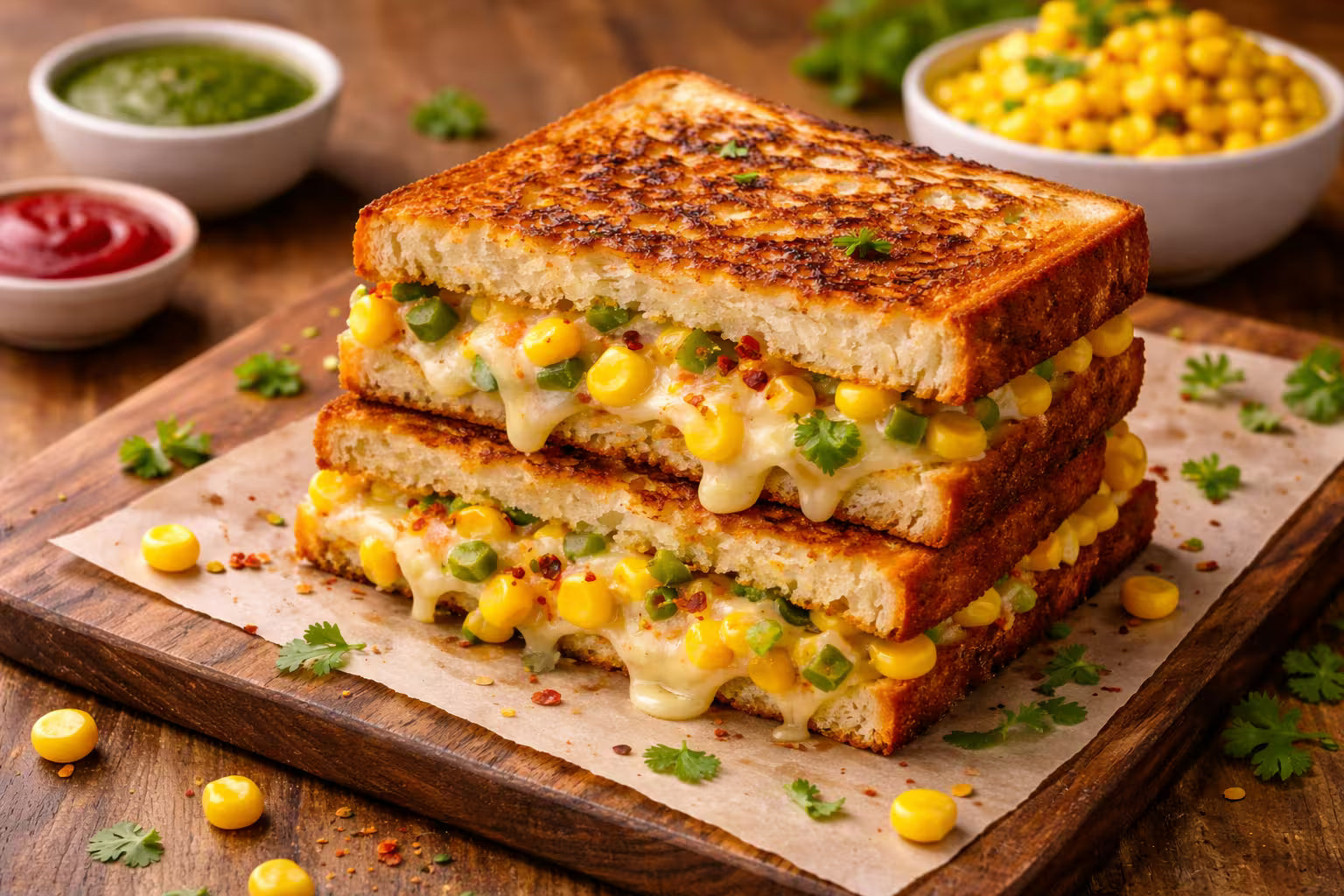 Cheese Corn Sandwich