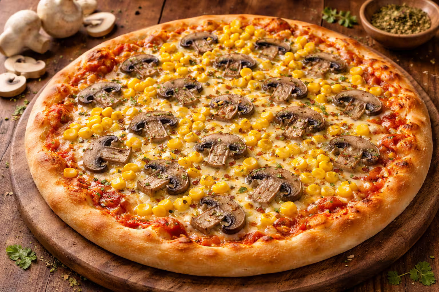Sweet Corn And Mushroom